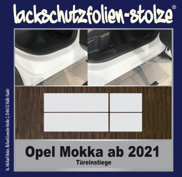 Lackschutzfolie für Türeinstiege Einstiegsleisten Opel Mokka ab 2021